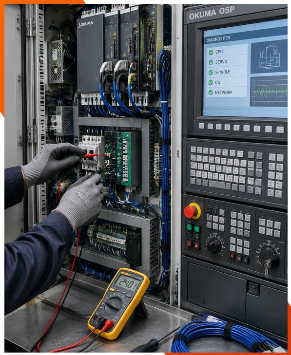 Ремонт систем ЧПУ Okuma OSP в Кронштадте